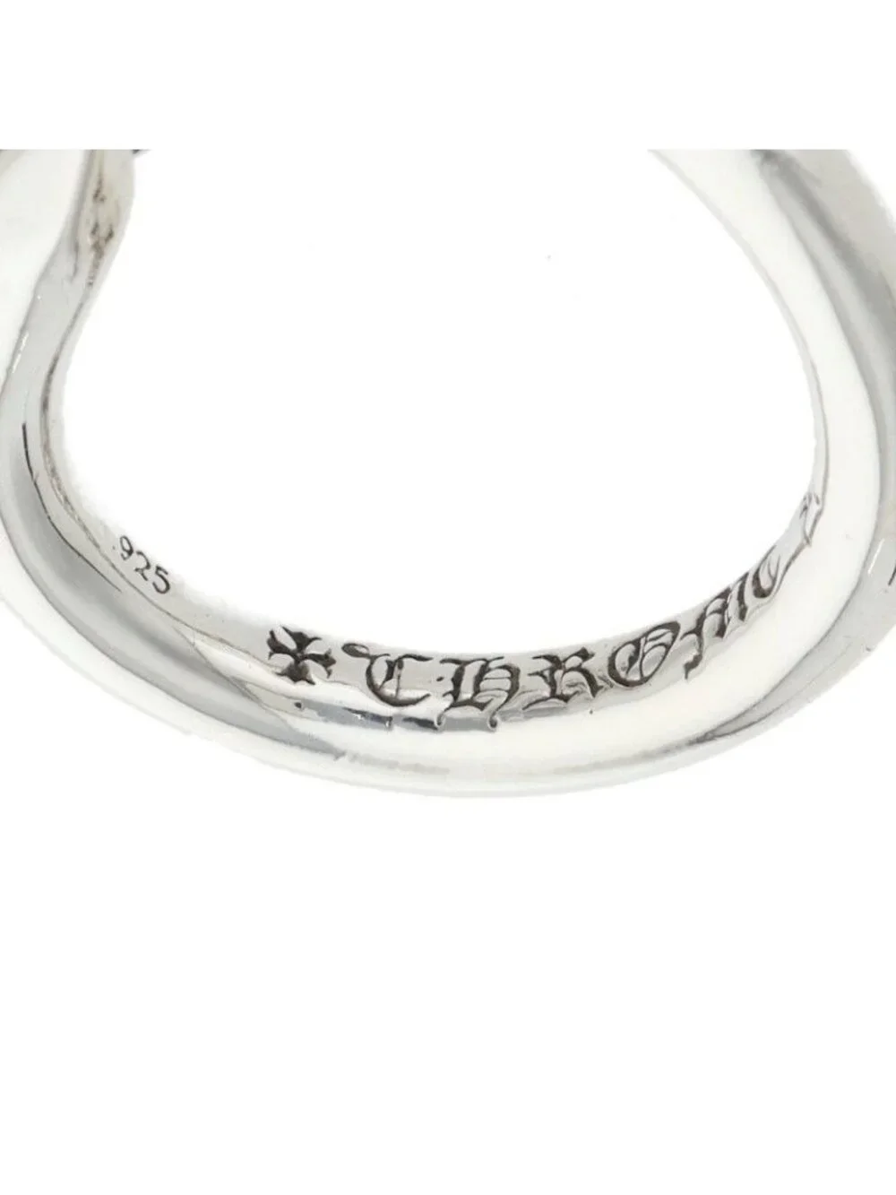Chrome Hearts Nail Crsball Cross Ball Silver Ring